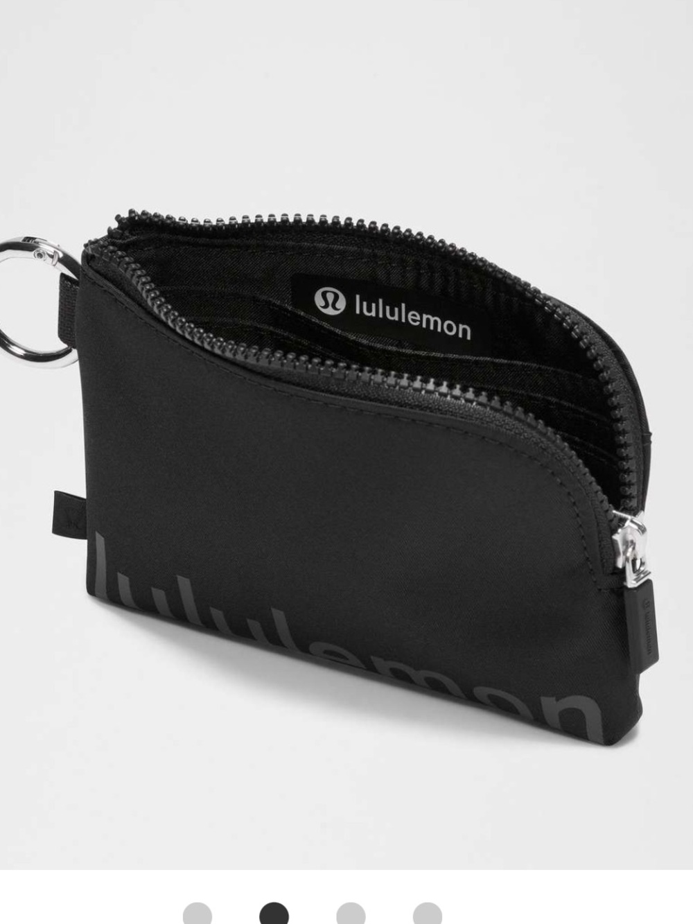 lululemon athletica Black Card Pouch with Key Ring NWOT - Picture 2 of 9